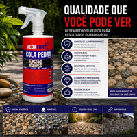 Cola Para Jardim Fixador De Pedras E Seixos Cascalho Areia 250ml