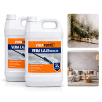 Kit Vedalaje Impermeabilizante Para Laje Vedalaje Incolor 10 Litros