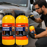 Kit 2 Convertedor De Ferrugem 500ml Veda Forte Tratamento E Proteção 2 Em 1