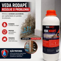 Veda Rodapé Impermeabilizante Bloqueador De Umidade 1L Alta Performance