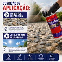 Cola Para Jardim Fixador De Pedras E Seixos Cascalho Areia 250ml