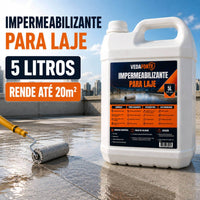 Impermeabilizante para Laje Contra Infiltração Veda Forte Rende 5 Litros