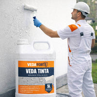 Veda Tinta 5Litros Qualquer Tinta Vira Hidrorepelente Rende 5 Latas de 18 Litros Proteção Contra Mofo