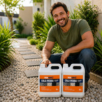 Kit 2 Cola Pedra Fixador de Pedras para Jardim Veda Forte [5 Litros]