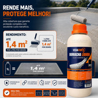Borracha Líquida Vedaforte 500ml Impermeabilizante Elastomérica