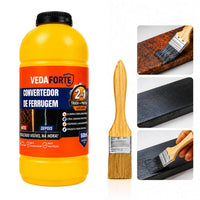 Kit Convertedor de Ferrugem 500ml + Pincel 2 Polegadas Profissional