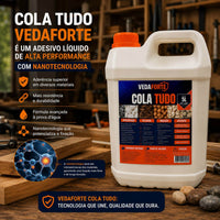 Cola Tudo Vedaforte Multiuso Alta Resistência Para Diversos Materiais Madeira E Decoração