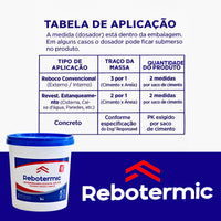 Rebotermic Impermeabilizante em Pó 10 Kg Proteção Contra Infiltrações