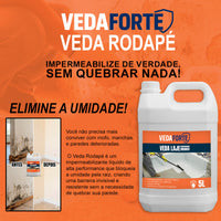 Veda Rodapé Bloqueador de Umidade 5 Litros