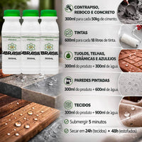 Kit 3 Impermeabilizante em Pó Ultra Veda Forte 800g Reboco E Concreto
