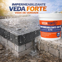 Impermeabilizante em Pó Ultra Veda Forte 800g Hidrofugante Em Po Para Construção Civil