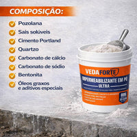 IMPERMEABILIZANTE EM PÓ ULTRA CONCENTRADO VEDA FORTE