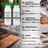 Kit 2  Impermeabilizante VBrasil Líquido 300ml Proteção Completa