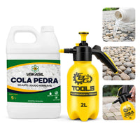 Kit Cola Pedra 5L VBrasil + Pulverizador de Pressão 2L