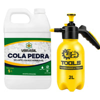 Kit Cola Pedra 5L VBrasil + Pulverizador de Pressão 2L