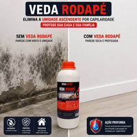 Veda Rodapé Impermeabilizante Bloqueador De Umidade 1L Alta Performance