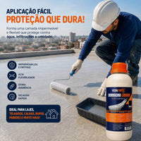 Borracha Líquida Vedaforte 500ml Impermeabilizante Elastomérica