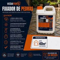 Fixador Cola de Pedras Veda Forte Alta Performance Nanotecnologia