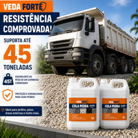 Kit 2 Cola Pedra Fixador de Pedras para Jardim Veda Forte [5 Litros]
