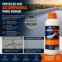 Borracha Líquida Vedaforte 500ml Impermeabilizante Elastomérica