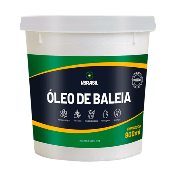 Óleo de Baleia 900 ml Fundo Preparador e Protetor Contra Umidade e Intempéries